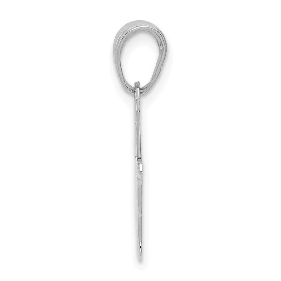 14K Gold White Gold I Love You Hand/ Sign Language Pendant - Picture 4 of 4